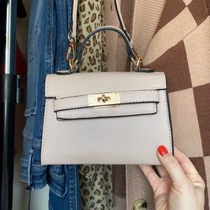 light pink handbag
